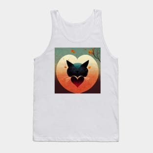 The Most Wonderful Time Of Year black Cat In Autumn Gift For CAT LOVERS Tank Top